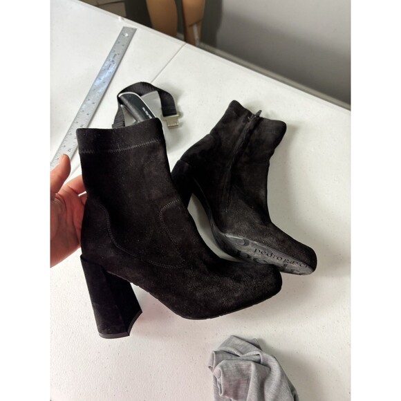 Pedro Garcia Shoes - PEDRO GARCIA black suede ankle sock boots booties heels sz 37.